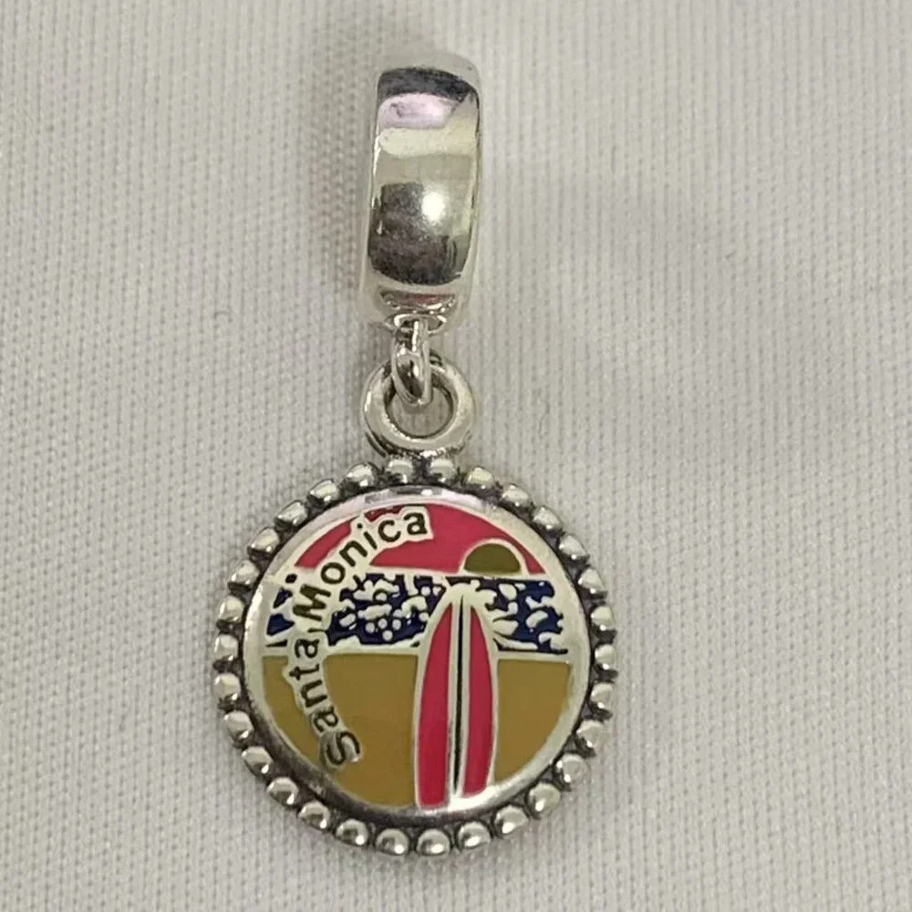 Pandora Santa Monica Beach Charm Pendant, S925 Silver Jewelry